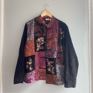 White Stag Vintage Floral Embroidered Jacket Coat